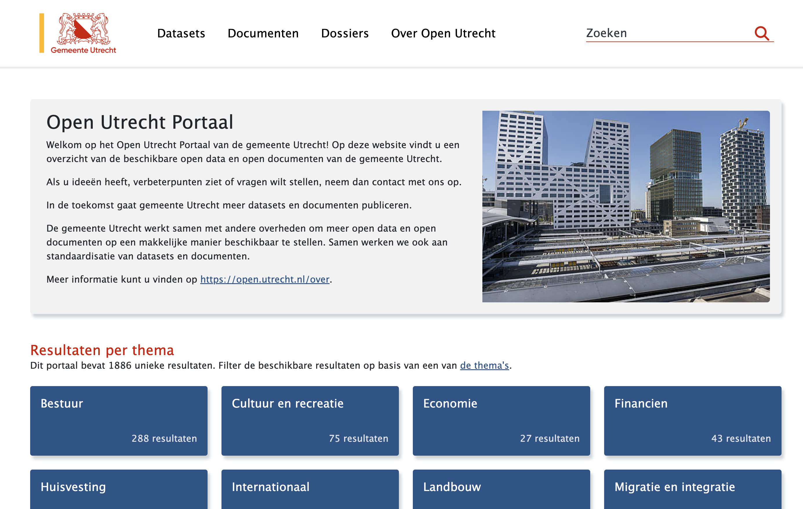 open.utrecht.nl screenshot